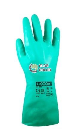 Rękawiczki nitrylowe XL 32 cm zielone