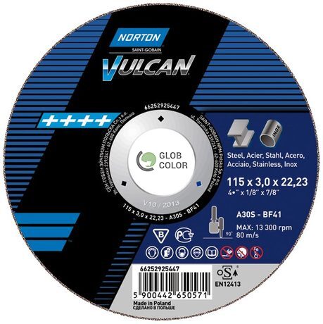 NORTON 66252830805 Tarcza Vulcan 27 180x6.4x22.23