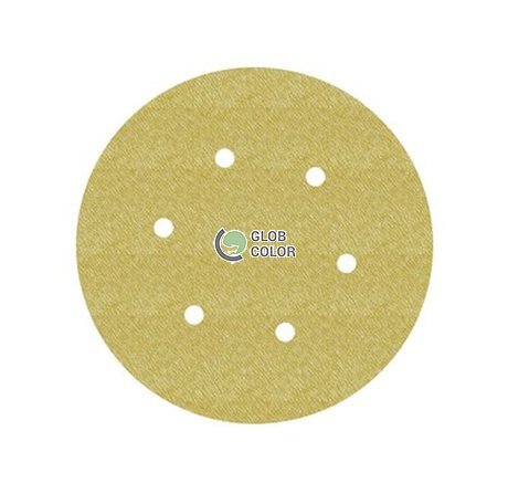 Krążek na rzep 150mm, P100 Hookit - 255P żółty (7otw. LD601A)