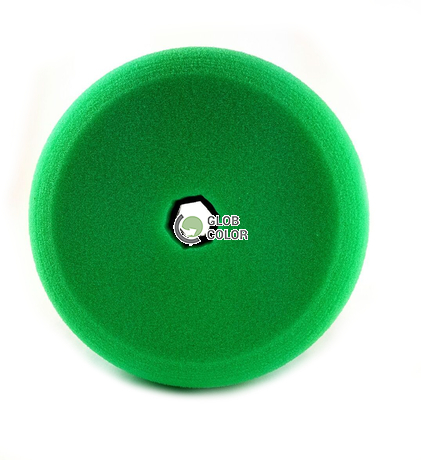 3M 50878 Dwustronna gąbka polerska 150mm, zielona, płaska